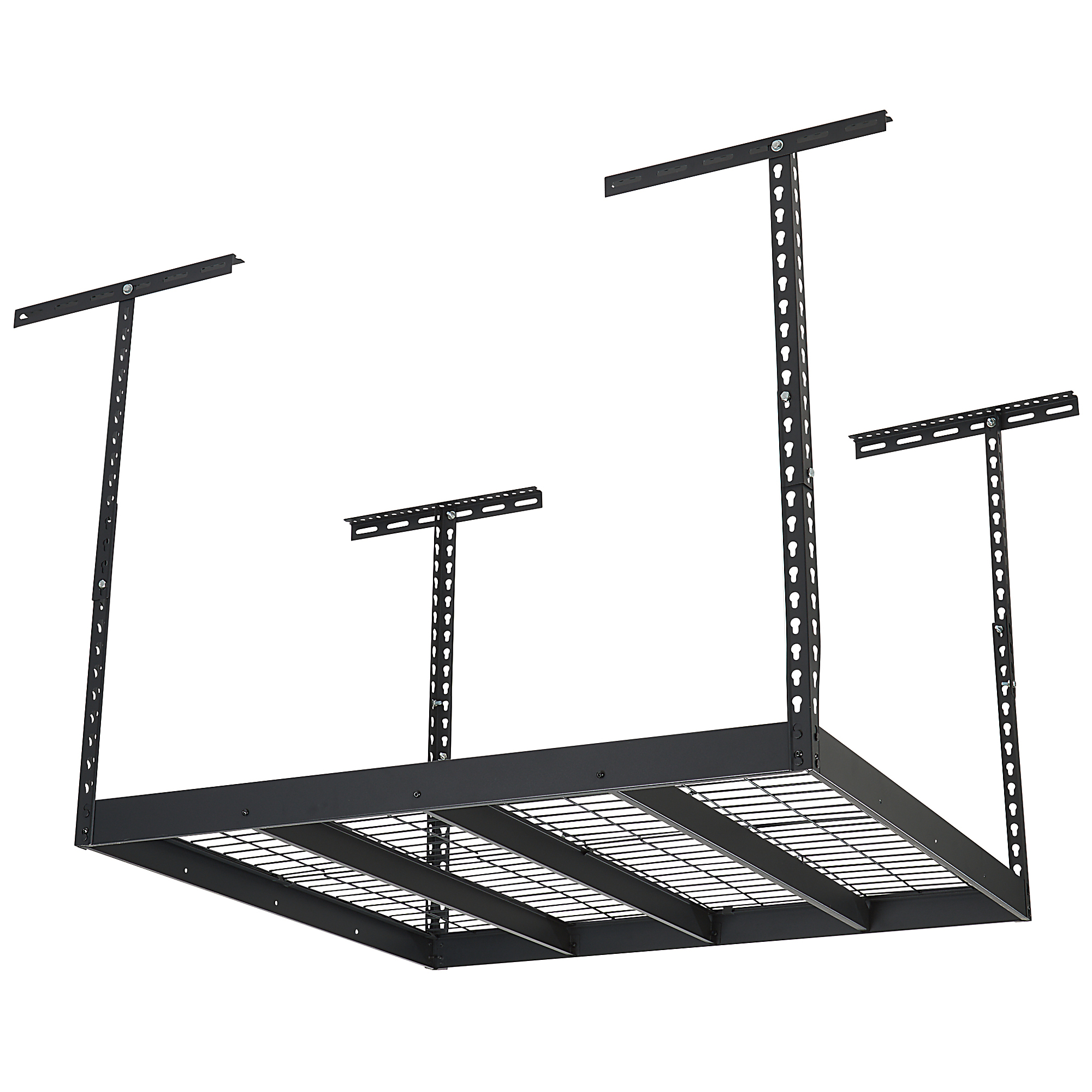 Klutch Overhead Garage Storage Rack, Adjustable Height, 48in. x 48in.